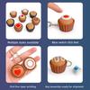 Cartoon 3D Printed Clicker Toys Shells Simulated Dessert Keychain Stress Relief Toys  Fidget Toys