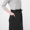 Seven Uniform Apron CT2299 Sommelier Apron, Stretch, Chlorine Resistant, Anti-Static, CT2299-9, Size 9, Black, F