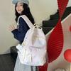 Schoolbag wholesale new large-capacity backpack cute girl commuter backpack small fresh literary college student cartoon schoolbag