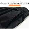 Men Autumn Winter Thick Fleece Warm Trousers Drawstring Cropped Pants Men Add Velvet Casual Loose Drape Sweatpants Sports Slacks