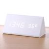 Wooden multi-functional alarm clock creative luminous intelligent led digital display student gift electronic clock silent