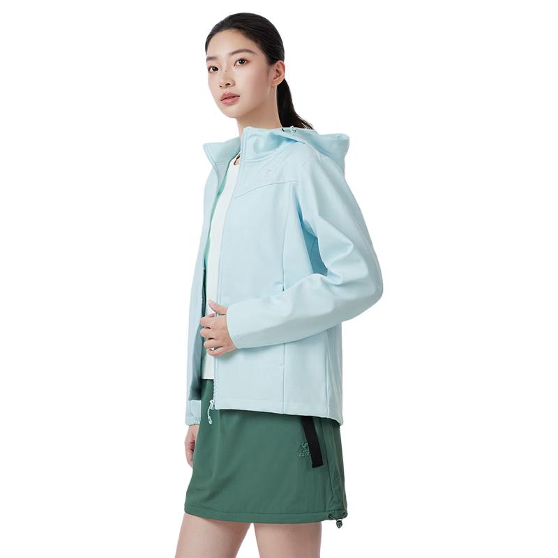 Camel Women s Hooded Outdoor Softshell Jacket L