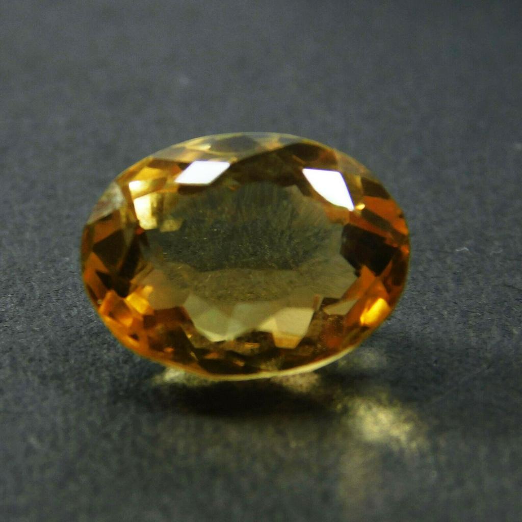 Faceted 10.65 Ct Topaz Ring Size AA++ Yellow Oval Cut 15 Mm Loose Gemstone A-440