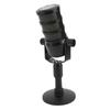 USB PC Microphone Clear Sound Pickup Adjustable Volume HIFI Condenser Mic with Mute Colorful Light