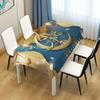 Ramadan Kareem Rectangle Waterproof Tablecloth Ramadan Decorations Reusable Eid Mubarak Kitchen Dining Tablecloth Home Decor