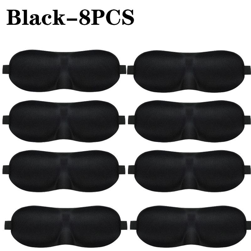 1-50PCS 3D Sleep Eye Mask Unisex Zero Pressure Contour Design Soft Breathable Adjustable Strap for Travel Rest Comfortable