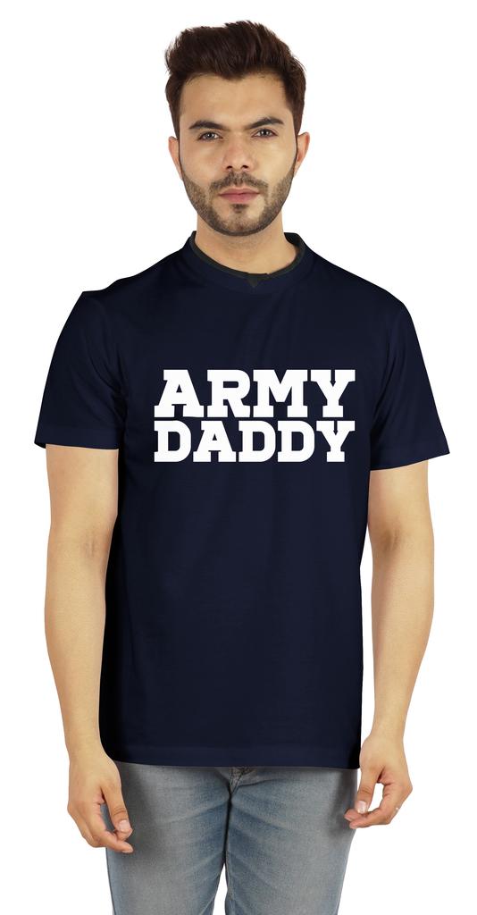 Inkmeso Men  s Tshirt For Military Pride Dad Graphic Quote   Army Daddy   Tee Cotton Jersey