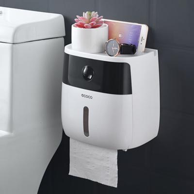 Bathroom Waterproof Tissue Box Plastic Bath Toilet Paper Holder Wall Mounted Paper Storage Box