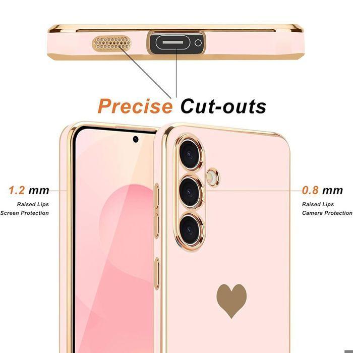 Coque de protection - BOOLING - Samsung Galaxy A56 5G - Antichoc - Anti-rayures - Motif Cœur