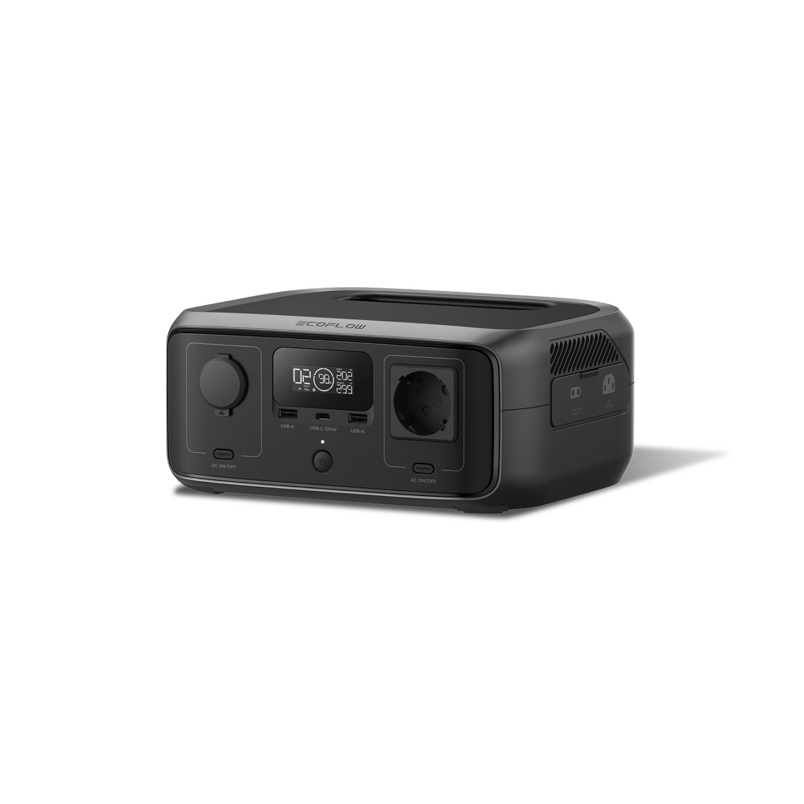 ECOFLOW Centrale électrique portable RIVER 3, Batterie LFP 245Wh, Sortie jusqu'à 600W, Autonomie x2 avec GaN haute efficacité,