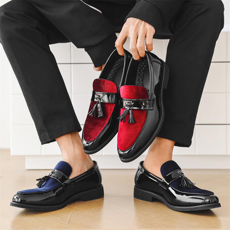 9918 Herren Lederschuhe Große Größe Ein Pedal Faule Quasten Loafer Größe 38-48 Herren Doudou Schuhe