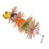 Parrot Chew Toy Rattan Balls with Bright Color Entertainment for Small Birds Cockatiel Finch