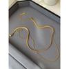 Kendall Jenner Fashion Double Layer Twin Snake Bones Chain Necklace Female Light Luxury Minority Gold High-Grade Sweater Chain Chain Necklace