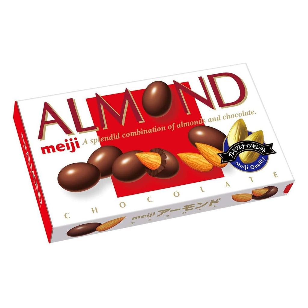 MEIJI Almond Chocolate Almonds In Chocolate, 88 G