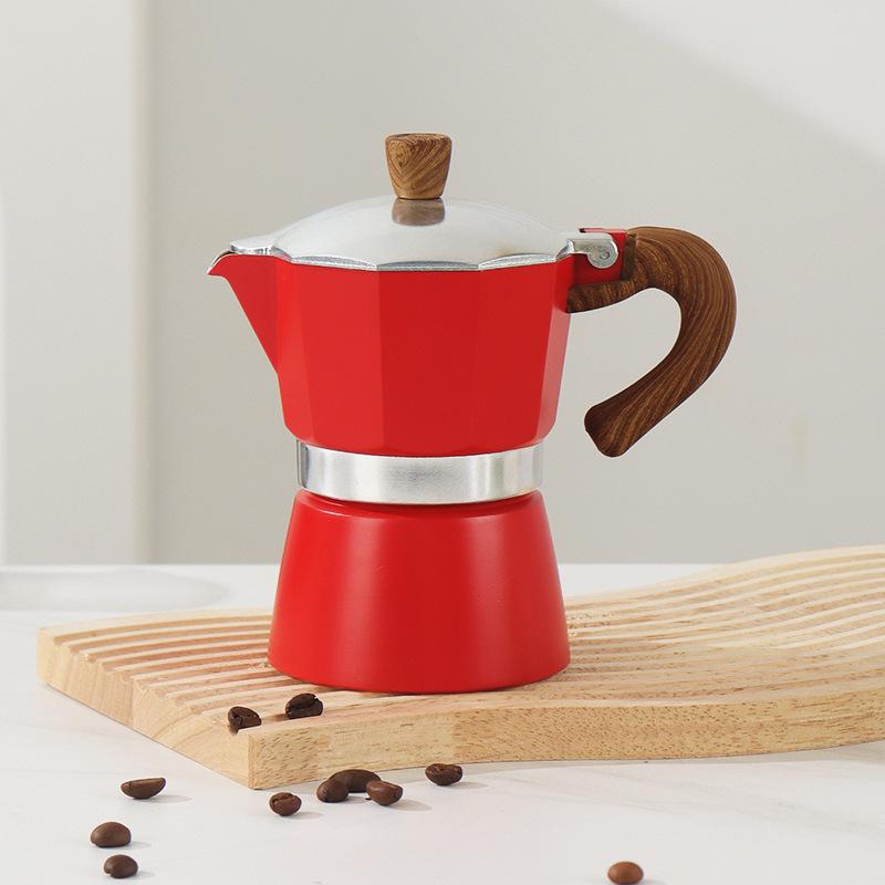Single-valve Moka Pot Italian Small Coffee Maker for Hand Brewing At Home 1/2/3/6/9 Cups Moka Pot Coffee Brewing Utensil Set
