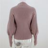 IHUASU Women's Autumn and Winter Solid Colour Knit Sweater Temperament Commuter O Collar Loose Big Size Pullover Jumper