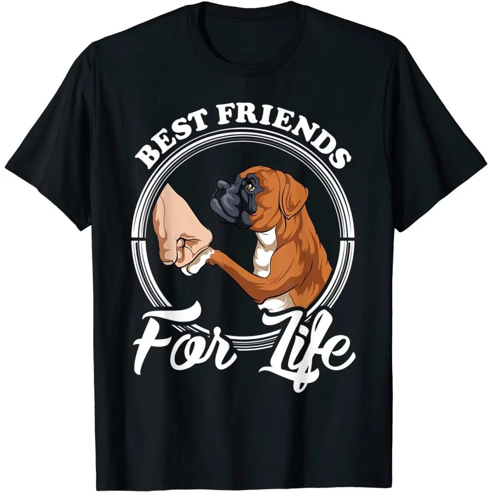 Funny Boxer Dog Shirt Boxer Dog Lovers Gift T-Shirt 100% Cotton O-Neck Short Sleeve Casual Mens T-shirt Size S-3XL