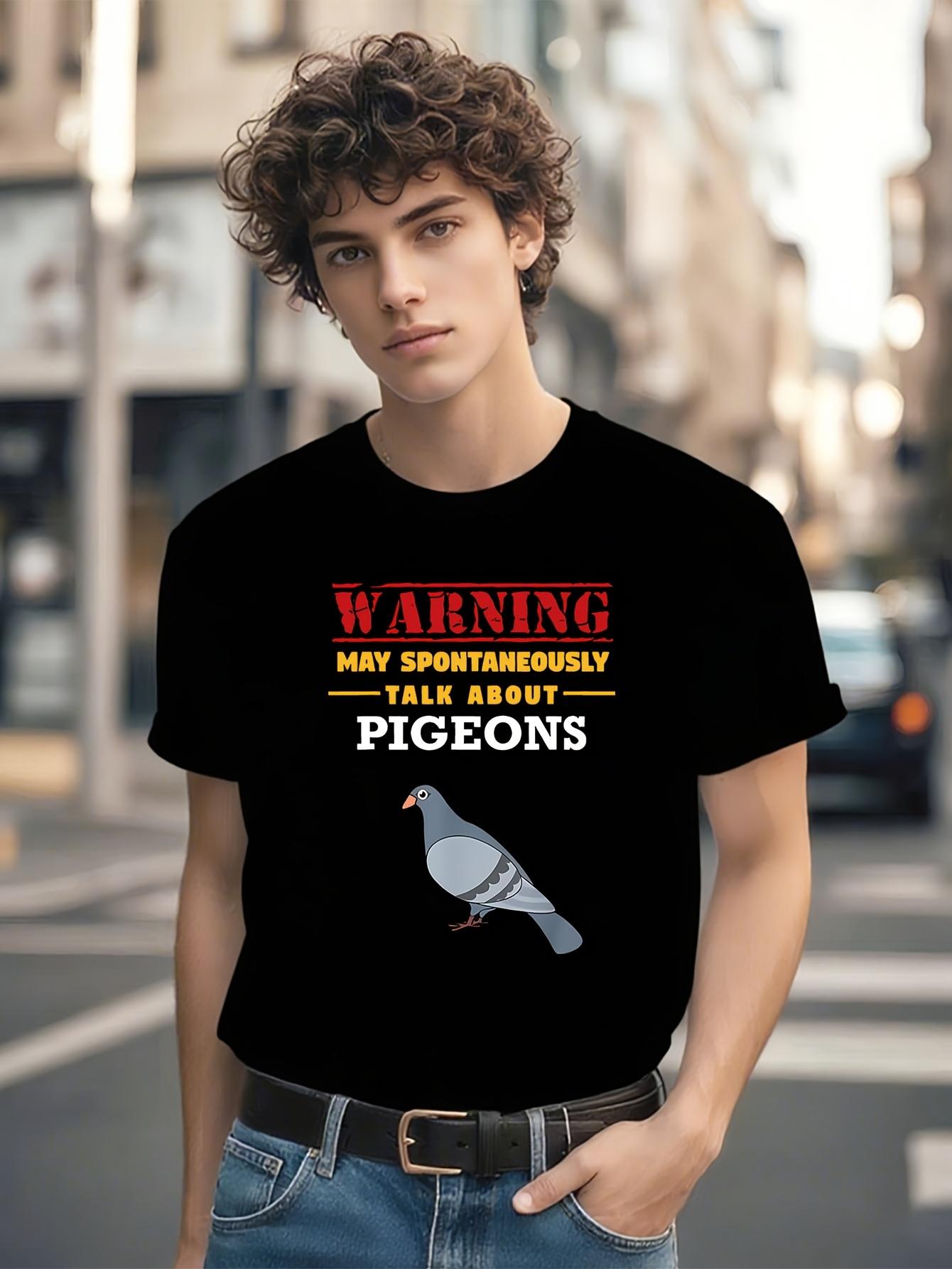 Funny Tshirt Funny Pigeon Lover Tshirt - Warning May Spon... XXL