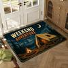 Outdoor Adventure Floor Mat Soft Thickened Absorbent Non-Slip Bedroom Living Room Door Mat Home Decor Flannel Rugs