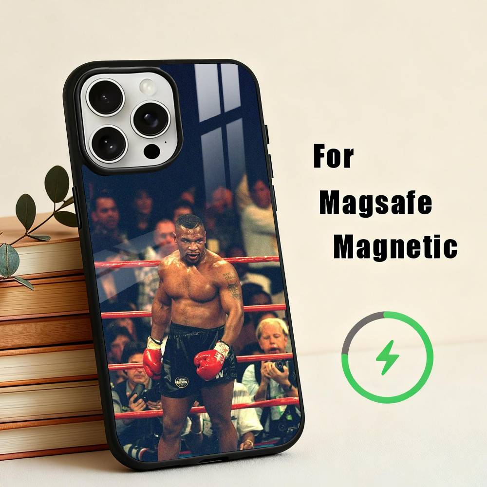 The King of B-Boxing Mike Tyson-N Phone Case For iPhone17,16,15,14,13,12,11 Plus,Pro Max Magnetic For Magsafe Wireless Charging