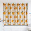 Short Curtain Finished Product Clearance Full Blackout Orange Internet Celebrity Fruit Small Curtain Bay Window Children'S Digital Printing Cartoon