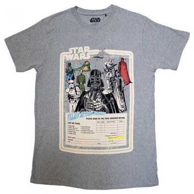 STAR WARS Unisex-Erwachsene Schurken-Actionfiguren-T-Shirt