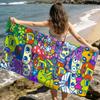 cute funny face t-tamagotchi kuchipatchi mametchi soft Dry Beach Towels Trip Towel swim Summer Holiday bathing Pool Camp Gift