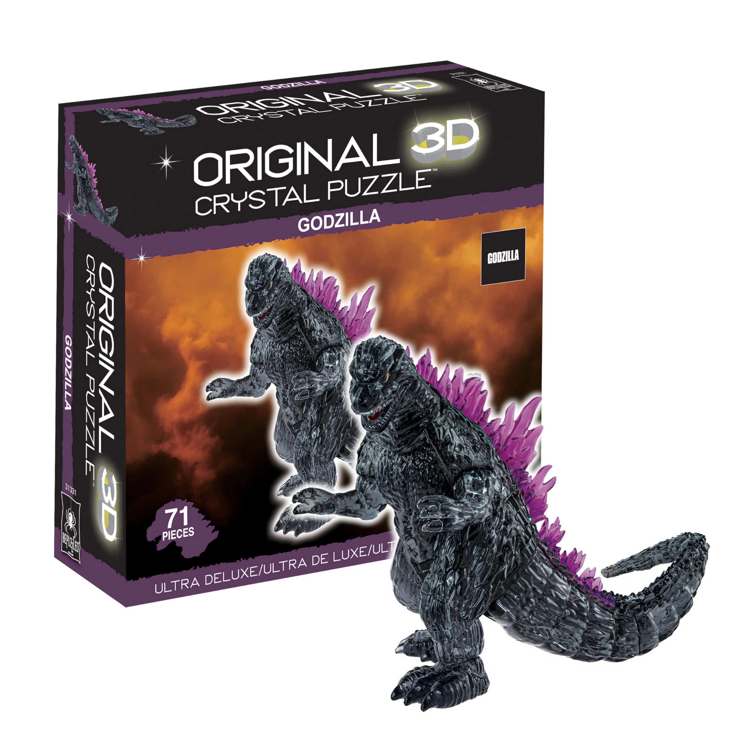 BePuzzled Godzilla Ultra Deluxe Original 3D Crystal Puzzle 31331 (Ages 12+),