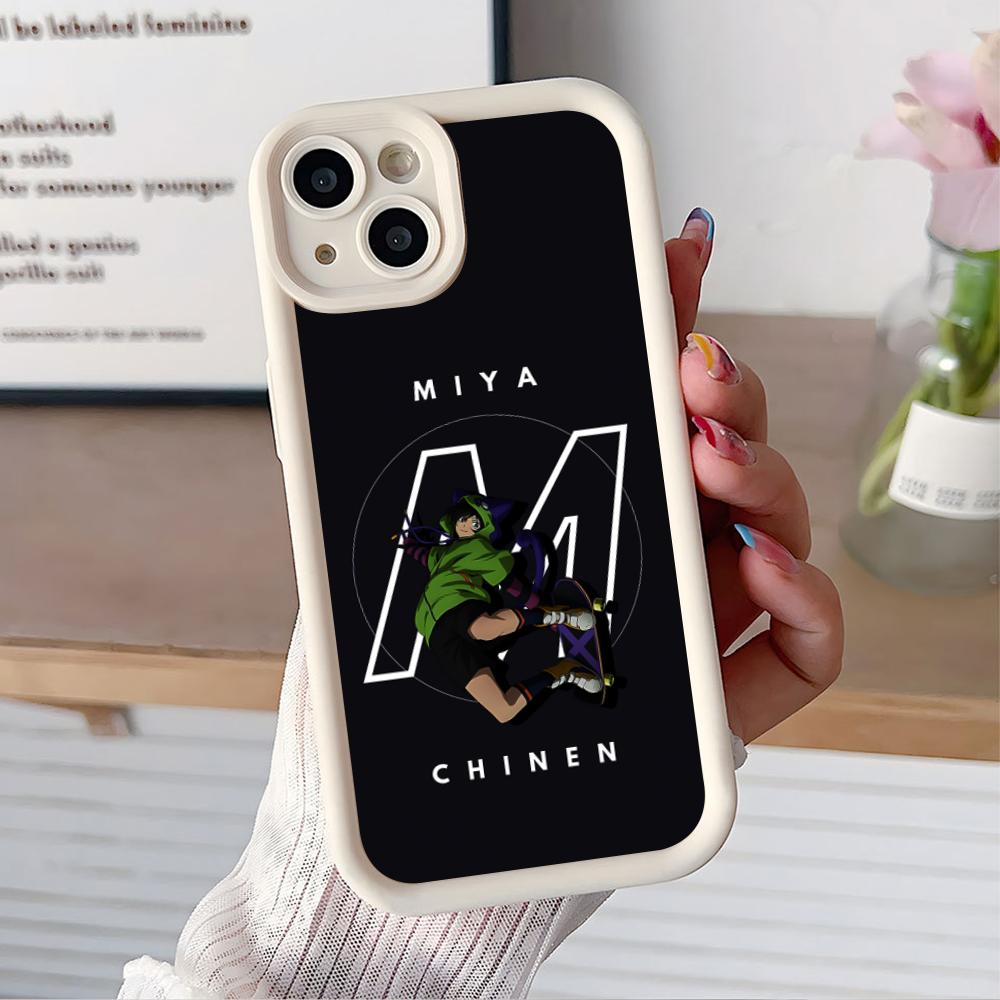 

SK8 Infinity Miya Chinen Phone Case for iPhone 17 16 15 14 13 12 11 Air Pro Max Plus White Soft TPU Shockproof Cover iPhone 15 Pro