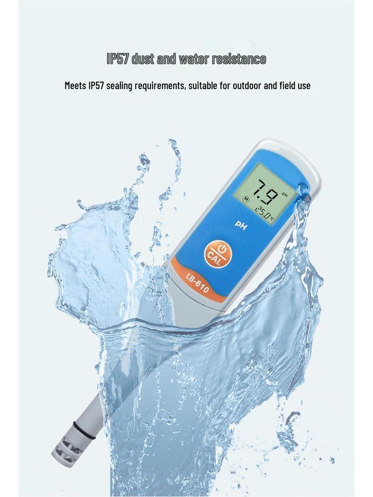 High Precision Portable pH Test Pen - Water Quality and Acidity/Alkalinity Analyzer with Automatic Calibration
