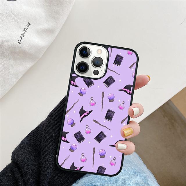 Girly Pastel Witch Goth Phone Case For iPhone 17 Air 15 16 Cover 11 13 14 Pro Max 12 Plus Max Fundas