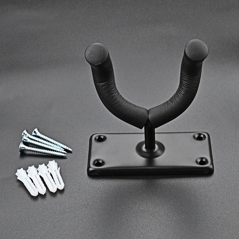 Suporte de Parede para Guitarra Universal Suporte Ajustável Suporte de Exibição Gancho de Guitarra em Forma de U Fácil de Instalar