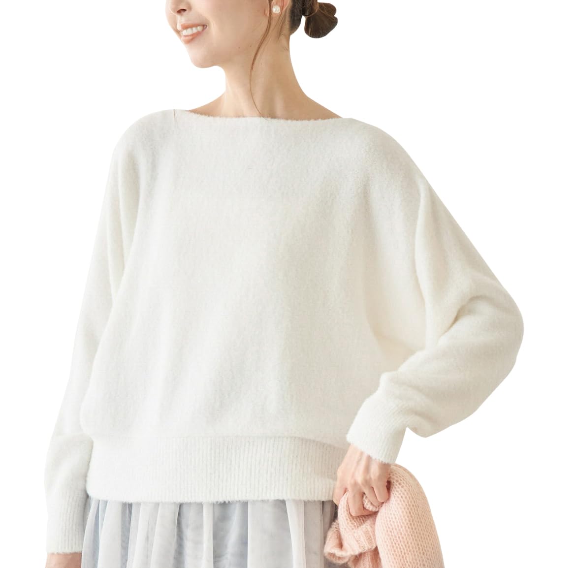 

ROPE PICNIC Care Bears Dolman Knit Pullover, Women s, GDM54750, Off-White (19)