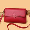 Trendy Faux Leather Crossbody Bag for Women Multi-pocket Cellphe Purse Ladies Shoulder Messenger Bag Waterproof Daily Use Bag