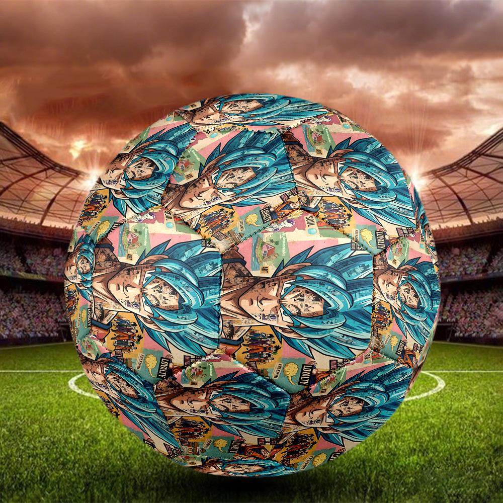 DRAGON BALL Print Size 5 Soccer Ball, Standard Match Football for Sports Game and Team Practice, Ideal Gift for Soccer Fans