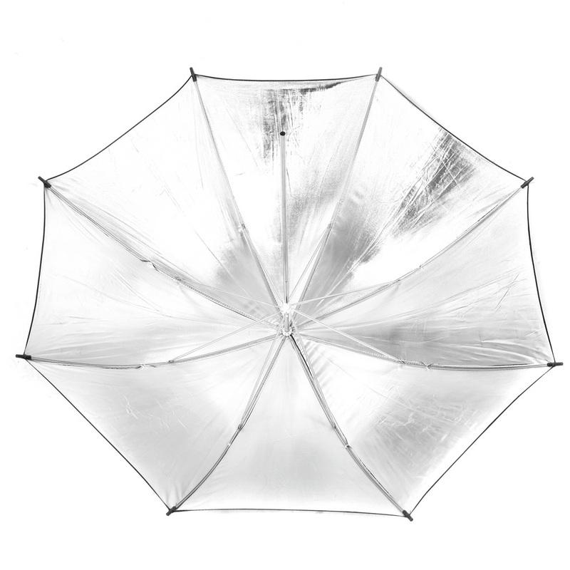 83cm/ 33inch Studio Reflector Umbrella Studio Photo Strobe Flash Light Reflector Black Silver Umbrella Photography Accessories