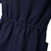 ZANZEA Women Casual Turn Down Collar Loose Short Sleeve Drawstring Dress