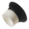Voeecyttu Bass Drum Enhancer ABS Rubber Kick Enhancer with Port Hole Protector Microphone Hold White