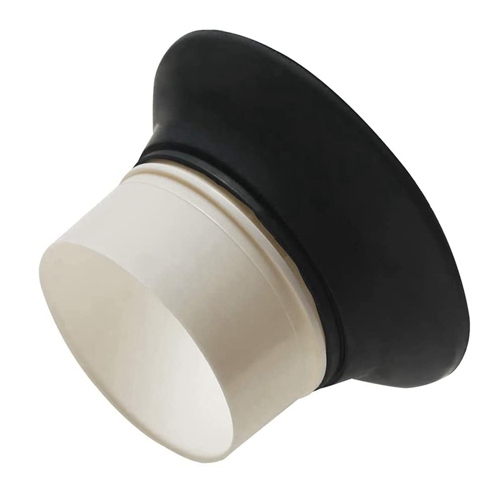Voeecyttu Bass Drum Enhancer ABS Rubber Kick Enhancer with Port Hole Protector Microphone Hold White