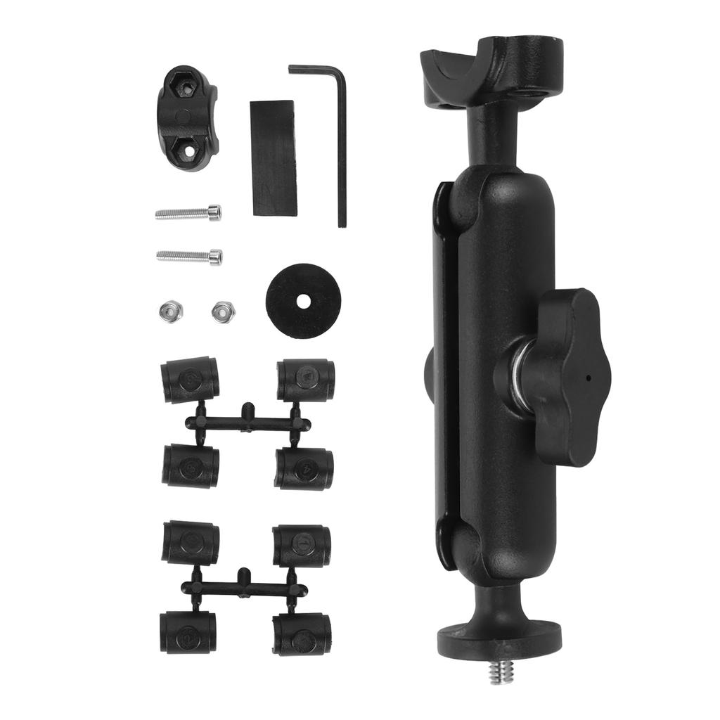 Motorcycle Camera Mount 360 Degree Ball Head Universal Camera Tube Clamp Mount for Insta360 for DJI Action for Bike