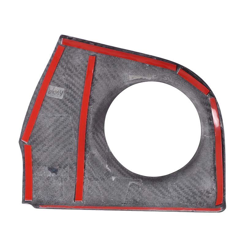 Fot Fiat 500 2007-2015 Real Carbon Fiber Car Driver Side Dashboard Air Outlet Decorative Panel Sticker Car Interior Accessories
