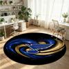 St Louis Blues Printed Round Crystal Velvet Rug Soft Non Slip Floor Carpet For Bedroom Holiday Gift