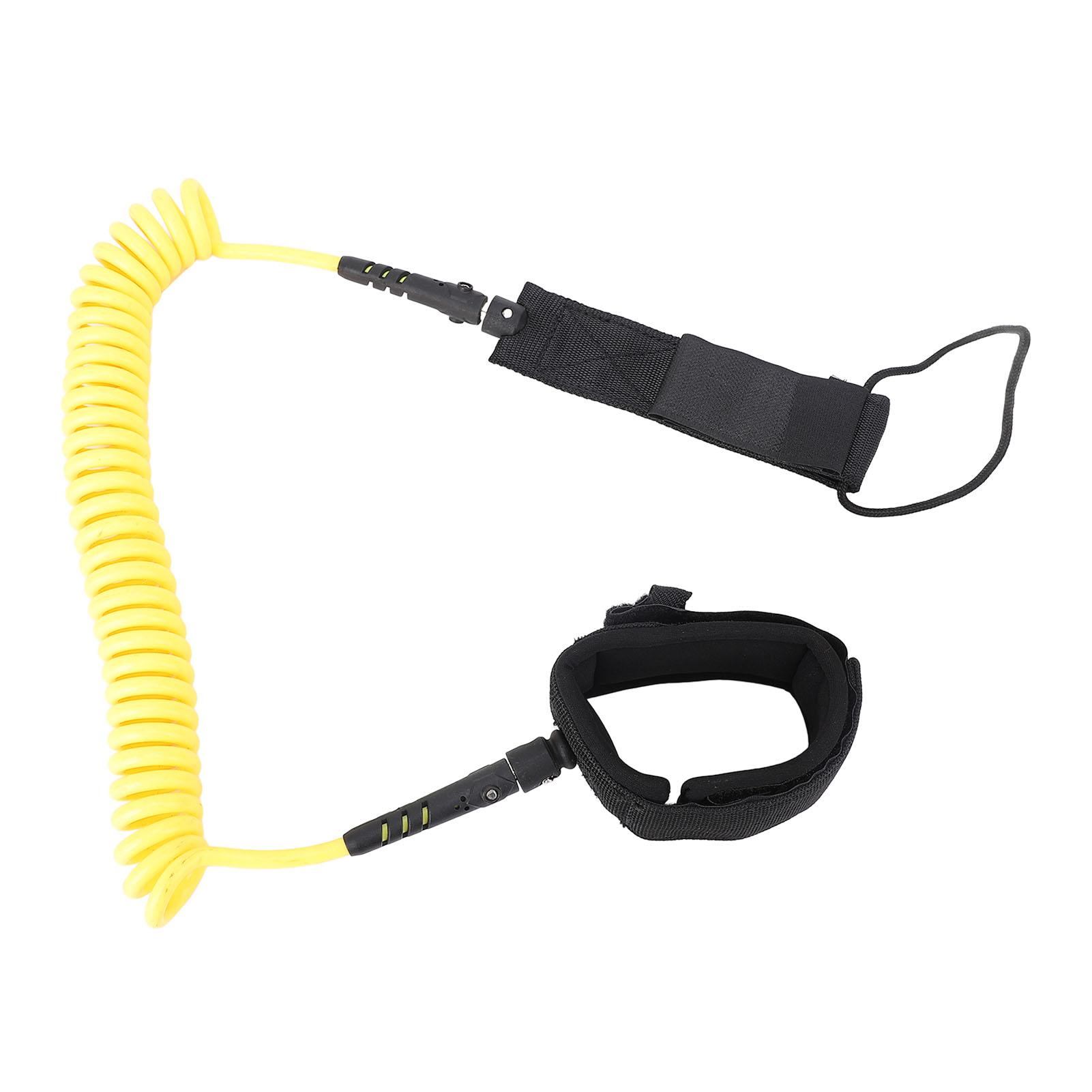 

9,8 футов Сёрф-лиш Спиральный TPU Витой Веревка для паддлборда Сёрфинг Ножной ремень 360 градусов