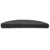 VidaXL Tapis d'escalier autocollants 15 pièces 65 x 21 x 4 cm Anthracite Demi-rond Grand 322353