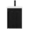 Bathroom Vanity Unit with Faucet Black Oak
