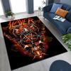 Slayer Heavy Metal Rock Band Skull Art Carpet Rug for Bedroom Living Room Sofa Home Doormat Decor,Large Non-slip Floor Mat