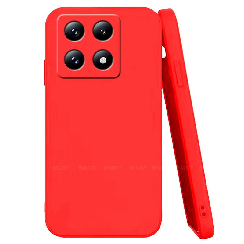 For Xiaomi 14T Pro Case Cover Xiaomi 14T Pro Capas New Shockproof Phone Back Original Liquid Silicone Soft TPU Fundas Xiaomi 14T