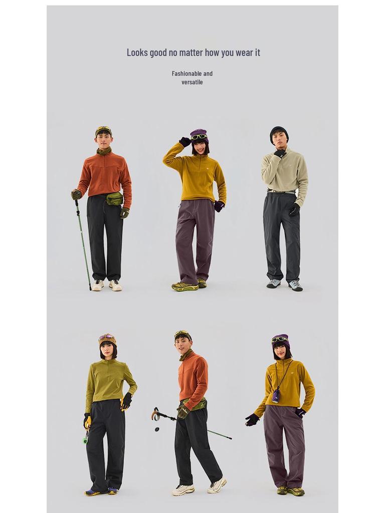 Women's 3-Layer Waterproof Windproof Hardshell Pants for Mountain Climbing In Torrential Rain, Autumn/Winter Collection.