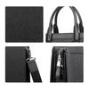 Men's Cross Texture Business Briefcase, Water Resistant Large Capacity Laptop Handbag, Office Shoulder Crossbody Document Bag