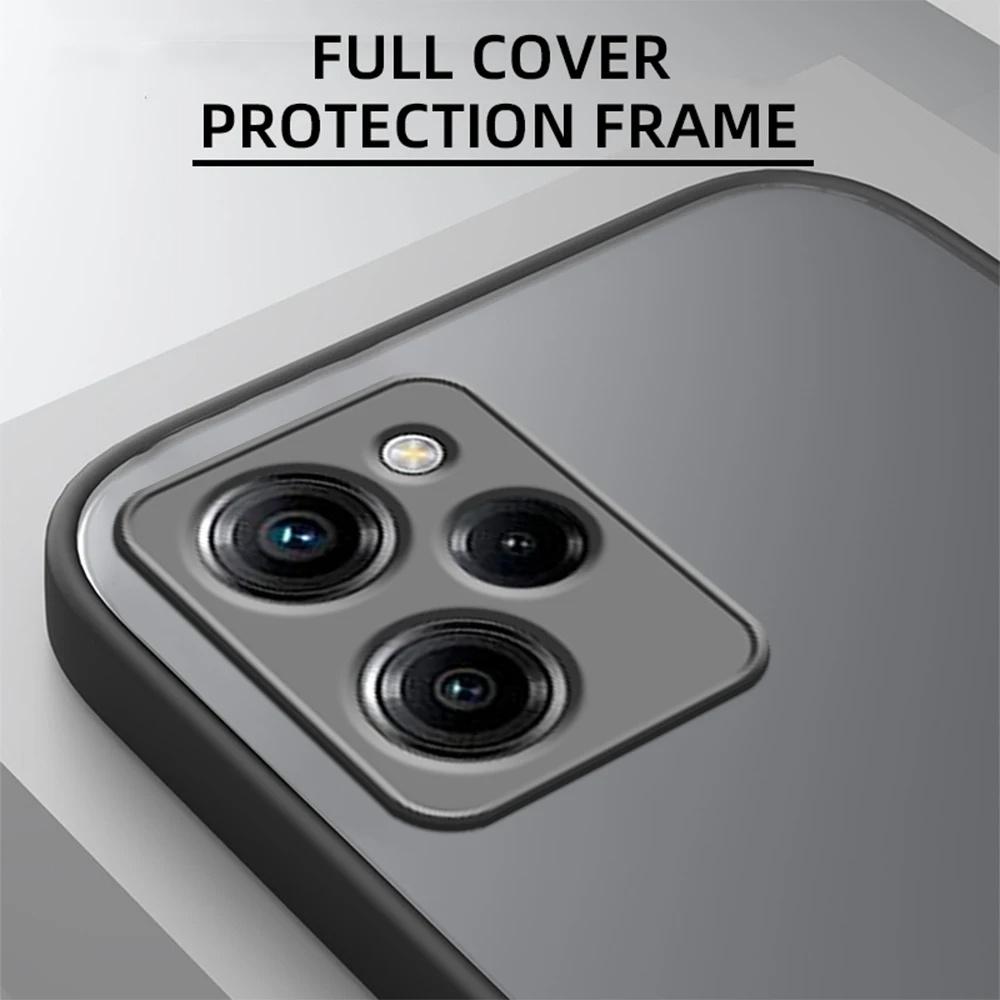 Matte Skin Feel Case for Xiaomi Note 12 Turbo 13 11 10 Pro Plus Armor Bumper Phone Cover On Redmi 12 12C 10 10C 5G Cover Case